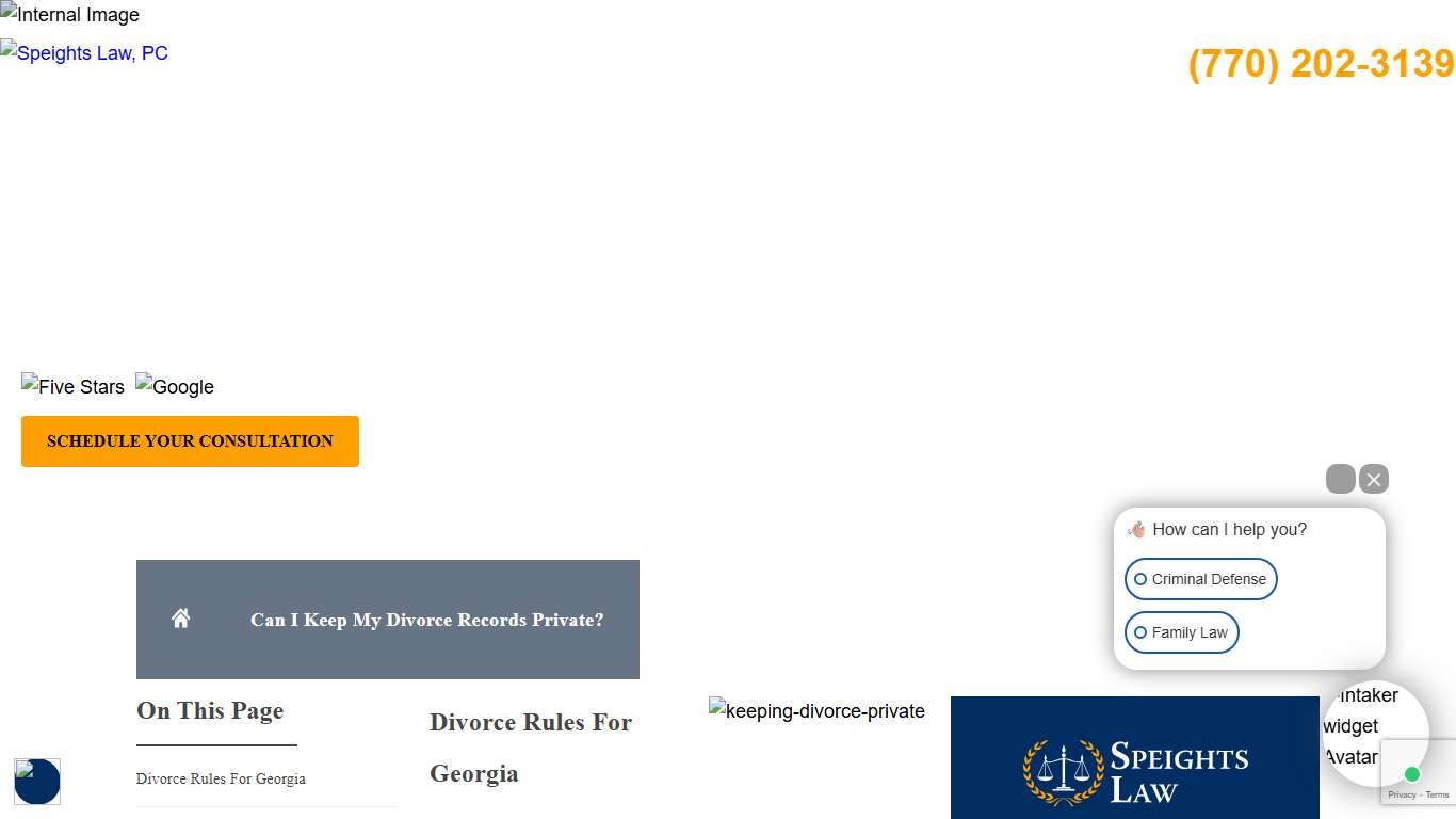 Can I Keep My Divorce Records Private? Speights Law, PC