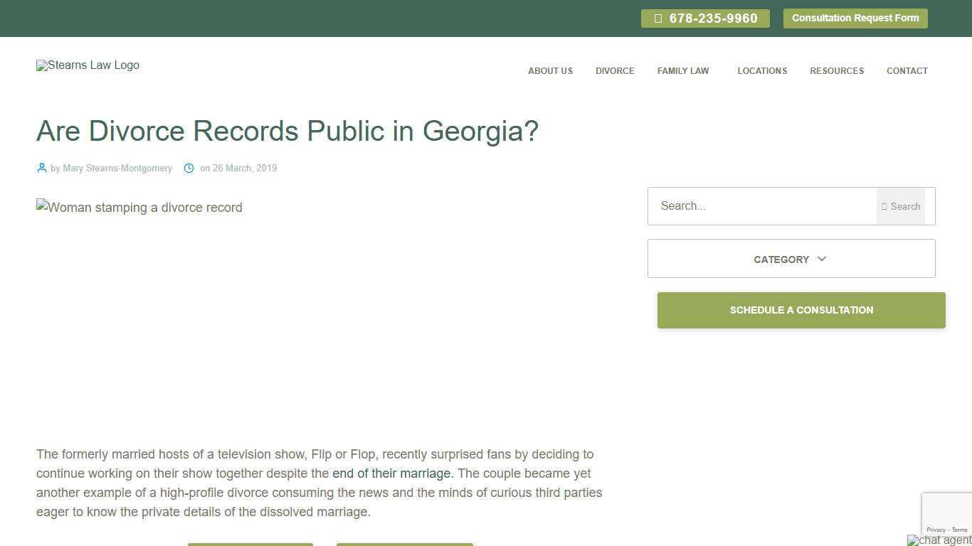 Georgia Divorce Records Stearns Law Blog